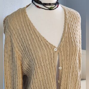 Cotton Cable Knit Cardigan